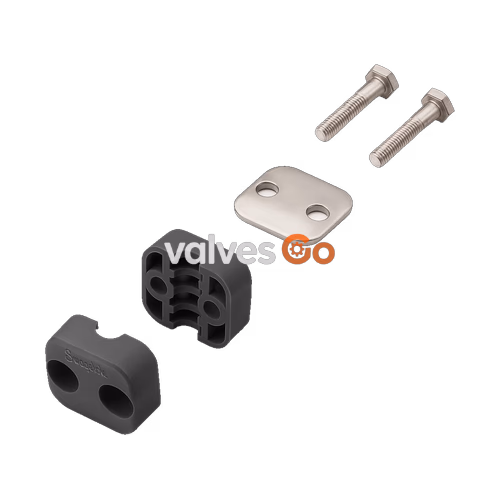 世伟洛克 Swagelok 304-S1-PA-4T 螺栓连接塑料夹卡套管支撑成套件, 1/4 in. 卡套管尺寸