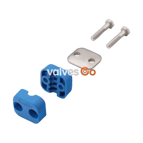 Swagelok 304-S3-PP-8T Bolted Plastic Clamp Tube Support Kit, 1/2 in. Tube Size