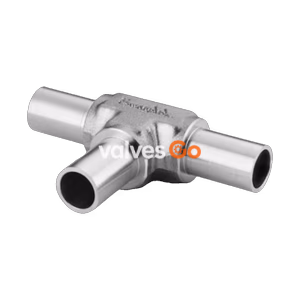Swagelok 316L-4TB7-3P Tube Butt Weld Union Tee, 1/4 in. OD, 316L Stainless Steel