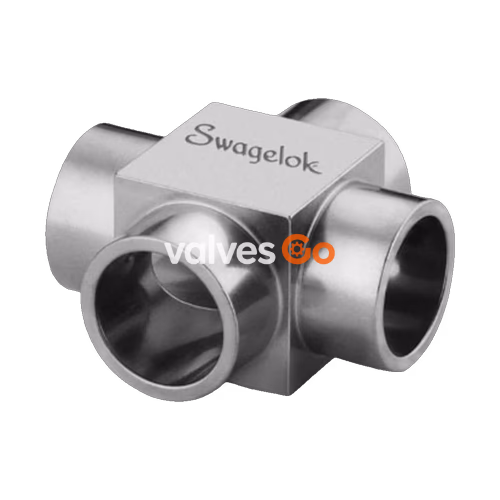 Swagelok 6LV-4MW-4 316L VIM-VAR Micro-Fit® Union Cross, 1/4 in. OD