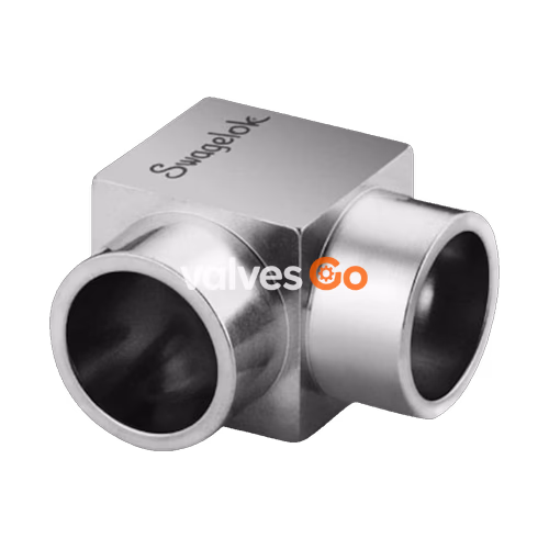 Сважлок Swagelok 6LV-6MW-9P 90° соединительный угольник Micro-Fit®, 316L VIM-VAR, наружный диаметр 3/8 дюйма