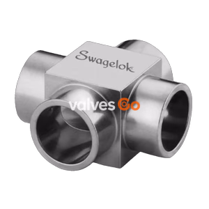 Swagelok 6LV-8MW-4 Micro-Fit Union Cross, 316L VIM-VAR, 1/2 in. OD