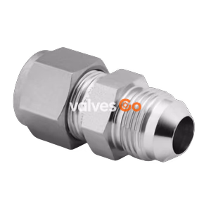 Swagelok SS-810-6-8AN Union Fitting, 1/2 in. Swagelok Tube Fitting x 1/2 in. AN Flare