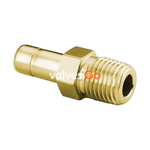 Swagelok B-10-TA-1-8 Male Tube Adapter, Brass, 5/8 in. Tube OD x 1/2 in. Male NPT