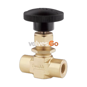 Swagelok B-1VF4 Brass Integral Bonnet Needle Valve, 0.73 Cv, 1/4 in. FNPT