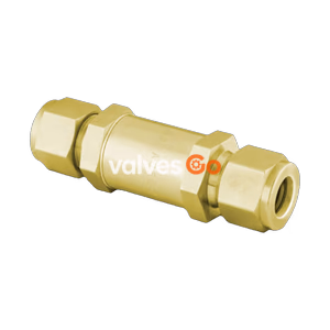 Swagelok B-2F-7 Brass In-Line Particulate Filter, 1/8 in. Tube Fitting, 7 Micron