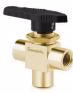 Swagelok B-42XF2 brass 1-piece 3-way ball valve