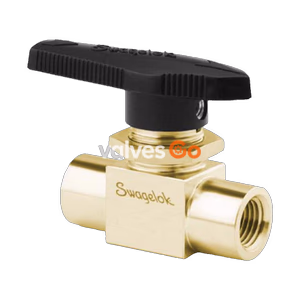 Swagelok B-44F6 40 Series 1-Piece Ball Valve, Brass, 3/8 in. Female NPT