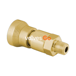 Swagelok B-QC4-B-2PM Brass Instrumentation Quick Connect Body, 0.2 Cv, 1/8 in. Male NPT