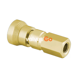 Сважлок Swagelok B-QC4-B-4PF Латунный корпус быстроразъемного соединения для КИП, 1/4 in. внутренняя резьба NPT