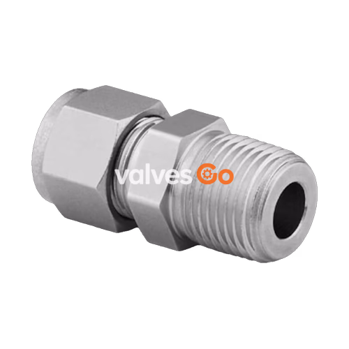 Swagelok SS-1010-1-8BT Bored-Through Male Connector, 5/8 in. x 1/2 in. NPT