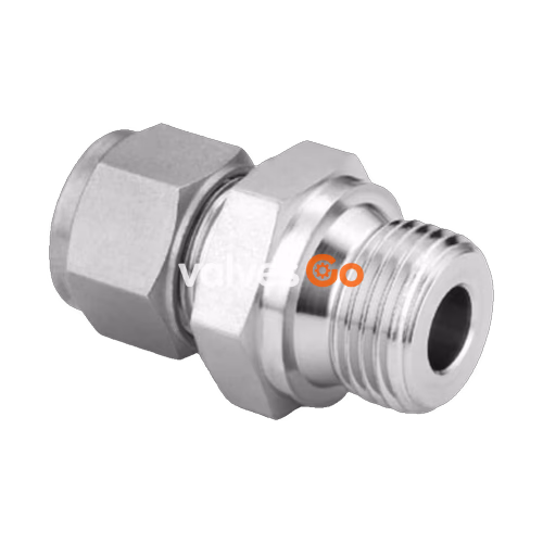 Swagelok SS-10M0-1-8RS Stainless Steel Tube Fitting, Male Connector, 10 mm x 1/2 in. ISO Parallel Thread