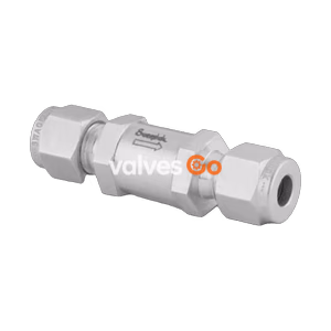 Swagelok SS-12C-1/3 Stainless Steel Poppet Check Valve, Fixed Pressure