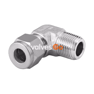 Swagelok SS-12M0-2-12 Stainless Steel Tube Fitting, Male Elbow, 12 mm x 3/4 in. NPT