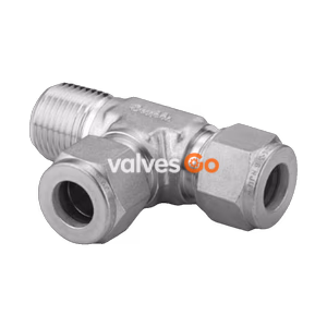 Swagelok SS-12M0-3-8TMT Stainless Steel Male Run Tee, 12 mm x 1/2 in. NPT