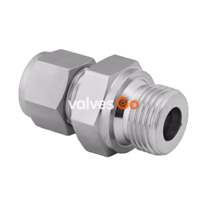 Swagelok SS-1610-1-12RS Stainless Steel Tube Fitting, Male Connector, 1 in. Tube OD x 3/4 in. Male ISO Parallel Thread