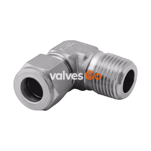Swagelok SS-1610-2-12 Stainless Steel Male Elbow Tube Fitting, 1 in. x 3/4 in. NPT