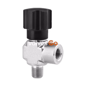 Swagelok SS-16DKM4-F4-A-2 Integral Bonnet Non-Rotating Stem Angle-Pattern Valve, 1/4 in. MNPT x 1/4 in. FNPT