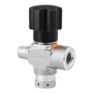 Swagelok SS-16DKM4F4-2 Integral Bonnet Non-Rotating Stem Needle Valve, 1/4 in. NPT, 2850 psig Rupture Disc