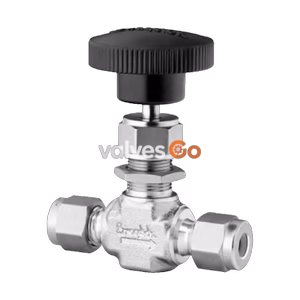 Swagelok SS-1RS6-SH Stainless Steel Integral Bonnet Needle Valve, 0.73 Cv, 3/8 in. Swagelok Tube Fitting
