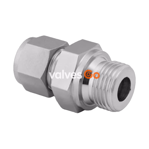 Swagelok SS-200-1-2RS Male Connector, 1/8 in. Tube OD x 1/8 in. Male ISO Parallel Thread