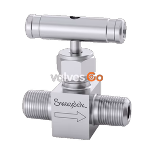 Swagelok SS-20VM4 Integral Bonnet Needle Valve, 316 SS, 1/4 in. MNPT