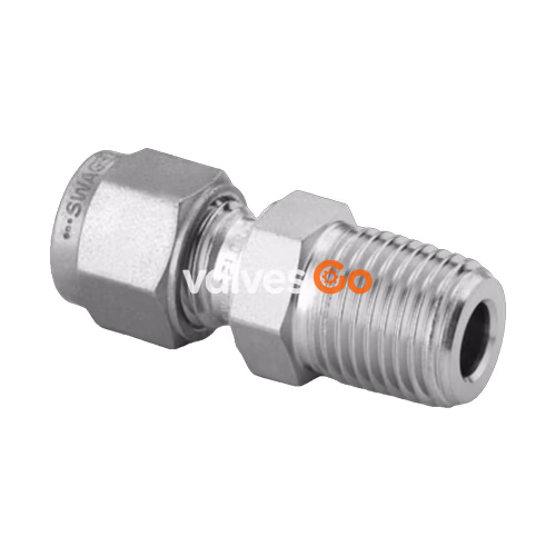 Swagelok SS-22M0-1-12RT Stainless Steel Tube Fitting, Male Connector, 22 mm x 3/4 in. ISO
