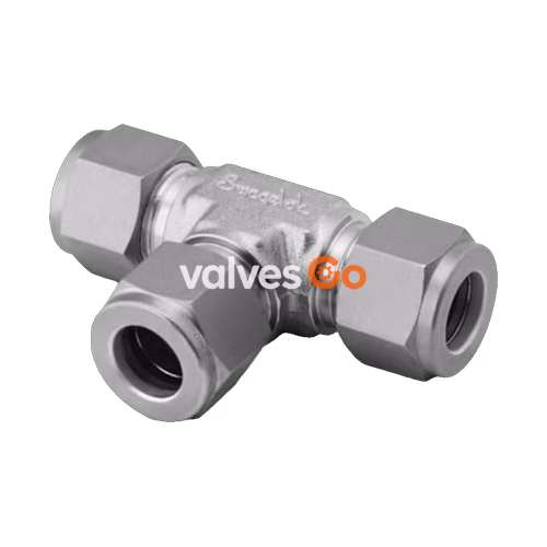 世伟洛克 Swagelok SS-25M0-3-25M-12M 不锈钢变径联合三通,25 mm x 12 mm 卡套管外径