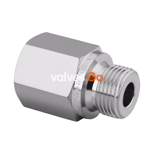 Swagelok SS-4-A-4RS Stainless Steel Pipe Fitting Adapter, 1/4 in. Female NPT x 1/4 in. Male ISO Parallel