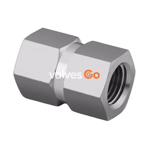 Swagelok SS-4-HCG-RT Stainless Steel Pipe Fitting, Hex Coupling, 1/4 in. Female ISO Tapered Thread