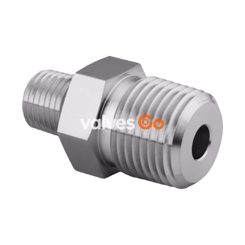 世伟洛克 Swagelok SS-4-HRN-2 不锈钢六角变径外螺纹接头,1/4 x 1/8 in. 外螺纹 NPT