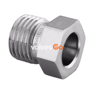 Swagelok SS-4-HVCR-4SR 316 Stainless Steel High Flow VCR Face Seal Fitting, 1/4 in. Male Nut