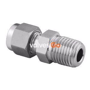 Swagelok SS-400-1-6 Stainless Steel Male Connector, 1/4 in. Tube OD x 3/8 in. Male NPT