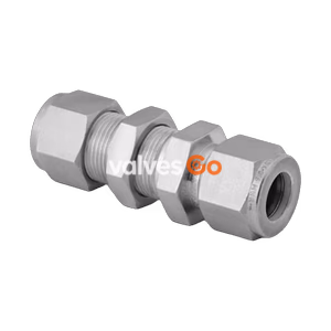 Swagelok SS-400-61BT Stainless Steel Bored-Through Bulkhead Union, 1/4 in. Tube OD
