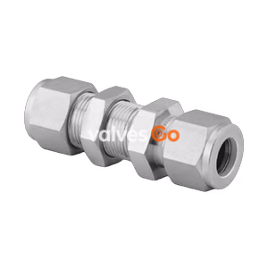 Swagelok SS-400-61SC11 Stainless Steel Bulkhead Union Tube Fitting, 1/4 in. Tube OD, SC-11 Cleaned