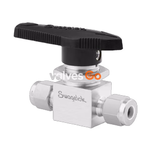 Swagelok SS-42GES4 1-Piece 40G Series Ball Valve, 0.6 Cv, 1/4 in. Swagelok Tube Fitting