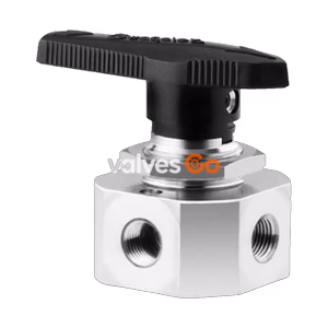 Swagelok SS-43YF2 1-Piece 40 Series 4-Way Ball Valve, 0.08 Cv, 1/8 in. FNPT