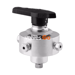 Swagelok SS-43ZFS2 5-Way Ball Valve, 0.07 Cv, 1/8 in. Female Swagelok Tube Fitting