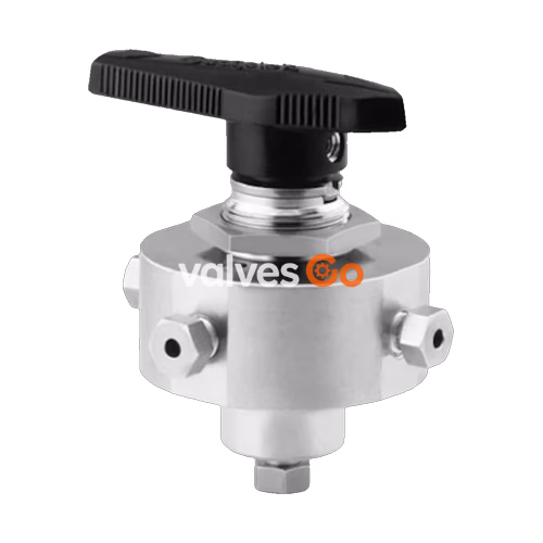 Swagelok SS-43ZFS2 5-Way Ball Valve, 0.07 Cv, 1/8 in. Female Swagelok Tube Fitting