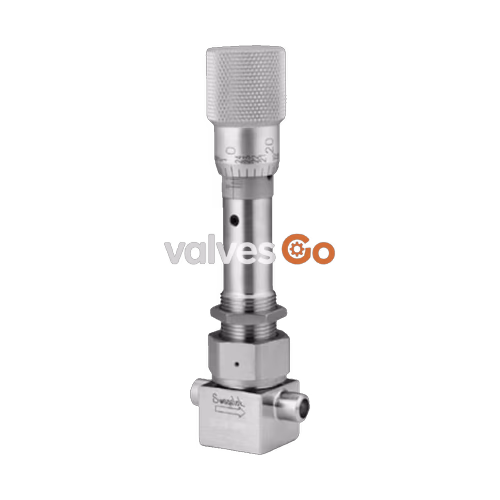 Swagelok SS-4BMRG-TW Metering Bellows Sealed Valve, 1/4 in. TSW x 3/8 in. TBW