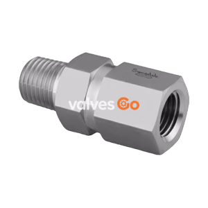 Swagelok SS-4CP5-10 Stainless Steel 1-Piece Poppet Check Valve, Fixed Pressure, 1/4 in. MNPT x 1/4 in. FNPT