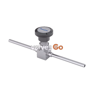 Swagelok SS-4H-TH3 Bellows Sealed Valve, 1/4 in. Tube Stub, Manual Actuation