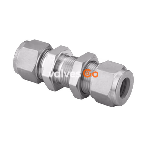 Swagelok SS-4M0-61 Stainless Steel Tube Fitting, Bulkhead Union, 4 mm
