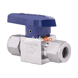 Swagelok SS-4P4T-BL Stainless Steel Quarter Turn Instrument Plug Valve, 1/4 in. Tube Fitting, 1.6 Cv