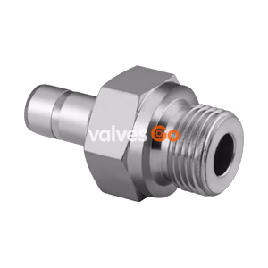 Swagelok SS-6-MTA-1-4RS Male Tube Adapter, 6 mm Tube OD x 1/4 in. Male ISO Parallel Thread