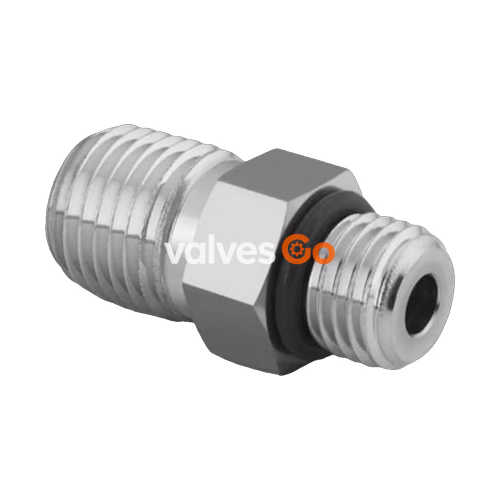 Swagelok SS-6-SAE-1-6 Stainless Steel Adapter, 9/16-18 Male SAE/MS x 3/8 in. Male NPT