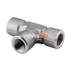 Swagelok SS-6-T-RT Pipe Fitting, Tee, 3/8 in. Female ISO Tapered Thread