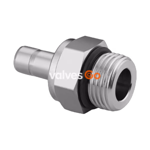 Swagelok SS-6-TA-1-8ST Stainless Steel Male Tube Adapter, 3/8 in. Tube OD x 3/4-16 Male SAE/MS Straight Thread