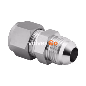 Swagelok SS-600-6-6AN Stainless Steel Tube Fitting, Union, 3/8 in. Tube OD x 3/8 in. AN Tube Flare