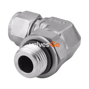 世伟洛克 Swagelok SS-6M0-2-2PR 不锈钢可定位外螺纹弯头, 6 mm 卡套管外径 x 1/8 in. ISO 平行外螺纹